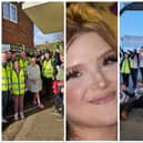 Family and friends walked from Thorne to Cleethorpes in aid of Lucey Lyne.