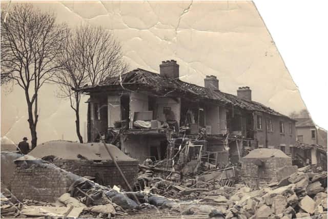 The devastating German bombing raid which destroyed homes in Balby more than 80 years ago.