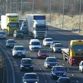 There is some congestion on the A1 following the incident