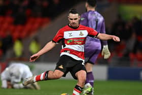 Billy Waters in action for Doncaster Rovers during his debut against Newport County earlier this month. (Picture Howard Roe/AHPIX LTD)