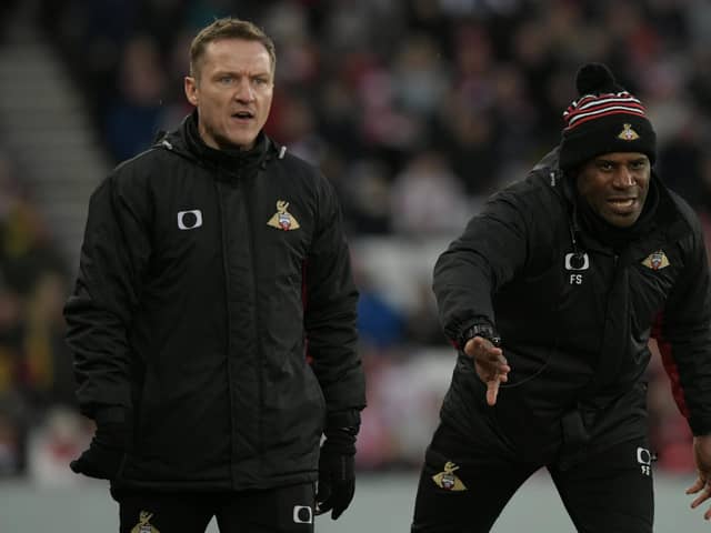 Gary McSheffrey with assistant manager Frank Sinclair
