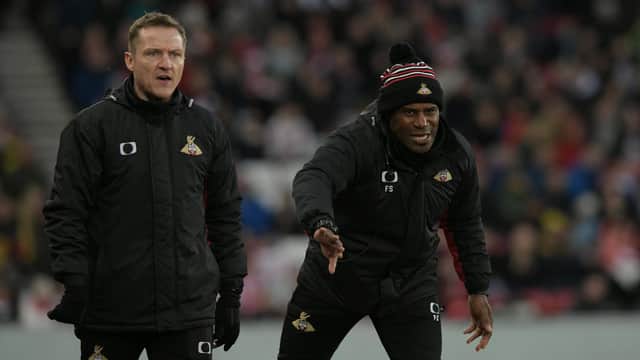 Gary McSheffrey with assistant manager Frank Sinclair