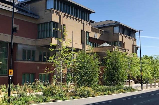 Sheffield Crown Court, pictured, heard how a South Yorkshire pervert who breached a Sexual Offences Protection Order and was caught with indecent images has been spared from jail.