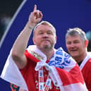 Grant McCann will lead Rovers into League One next season.