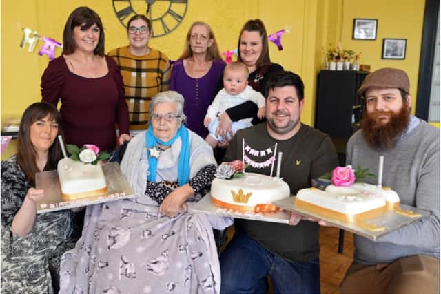 Hilda Middleton celebrated her big day with cakes and celebrations.