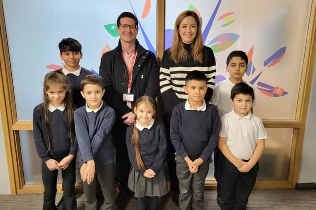 MP and local councillor visit Doncaster primary school recently praised by Ofsted inspectors.