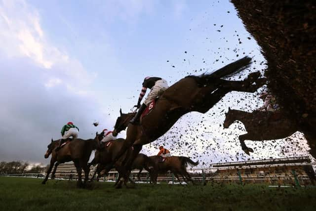 Action from Haydock Park. Photo: David Davies - Pool/Getty Images