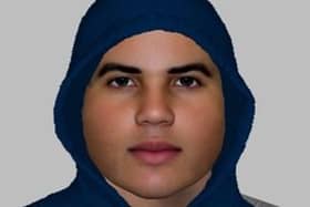 The E-fit of the man police want to speak to.
