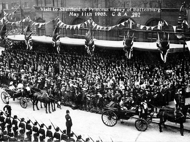 Royal Visit of Princess Henry of Battenburg outside the Town Hall for the unveiling of Queen Victoria's Statue, 1905