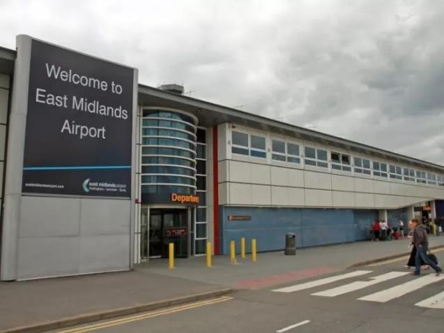 East Midlands Airport.
