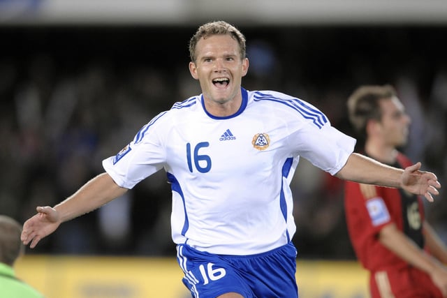 The striker was in the twilight of his career when he made a handful of appearances for Hibs in the late noughties but this was still a striker with 22 goals in 105 appearances for Finland