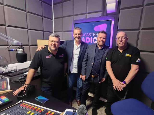 Doncaster businessman Mark Chadwick was among the guests at the new studios of Doncaster Radio.