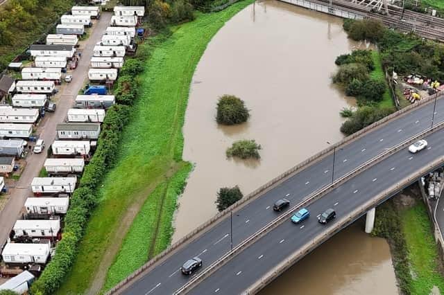 Doncaster is on flood alert as water levels in the River Don rise due to torrential rain.