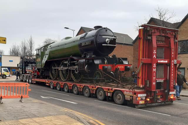 Green Arrow arrives in Doncaster.  Pictured on College Road