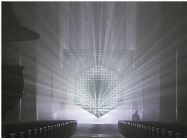The spectacular light installation will light up Doncaster Minster.