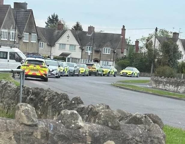 Emergency services flocked to The Crescent in Woodlands this morning.
