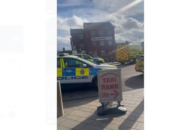 Emergency services were called to Doncaster railway station yesterday lunchtime.