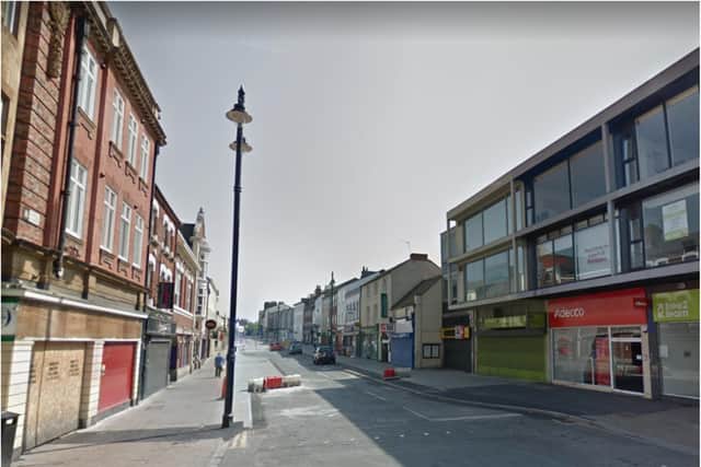A man threatened members of the public in Hall Gate.