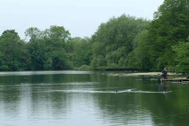 The lake at Langold Country Park