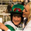 Kerry hugs her mum Leanne after the 2015 race.