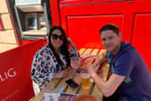 Drinkers enjoying the sun at O'Donegans on Hall Gate this week