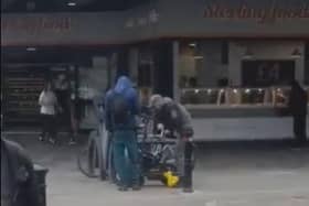 Electric scooter and bike thieves struck in broad daylight in Doncaster city centre.