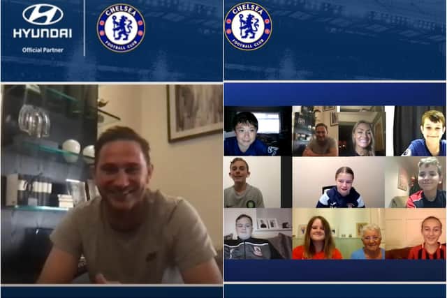 Young footballers were given the chance to quiz Chelsea boss Frank Lampard.