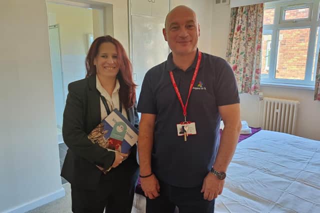 Andrea Hippsley, general manager of Mercure Doncaster Danum and Neil Keeton, Aspire to Be employer engagement officer.