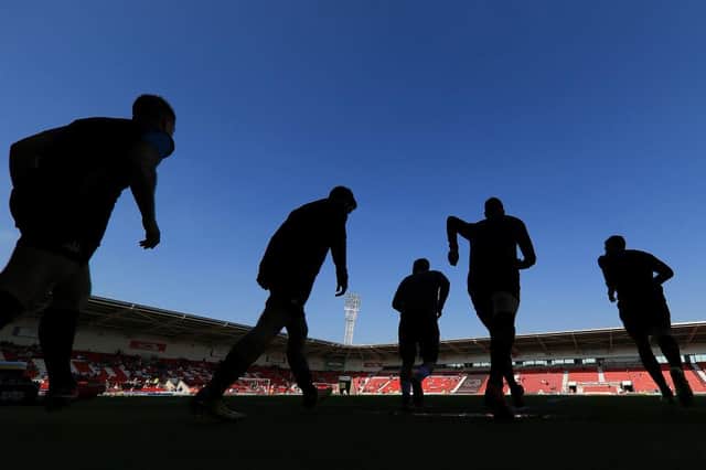 Doncaster Rovers fans have been unable to watch their team since March, due to the Covid-19 pandemic.  (Photo by Stephen Pond/Getty Images)