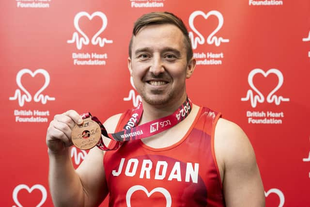 Jordan Langfield completed the London Marathon in memory of his mum Carol.