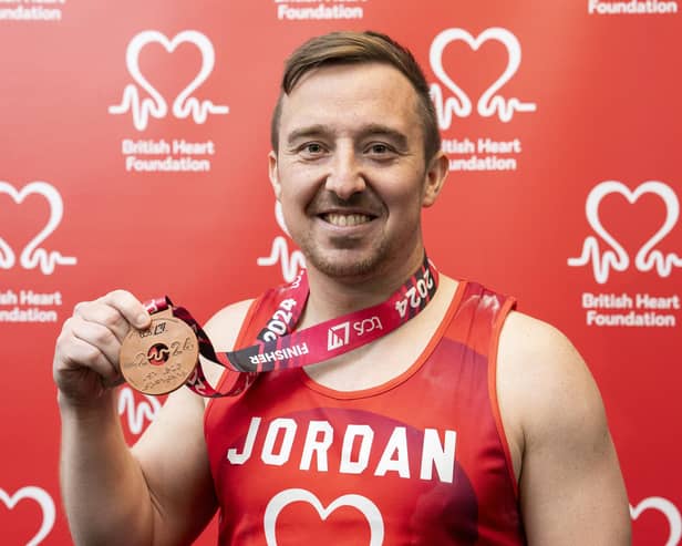 Jordan Langfield completed the London Marathon in memory of his mum Carol.
