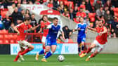 Tommy Rowe looks for a way through against Charlton Athletic. Picture: Gareth Williams/AHPIX