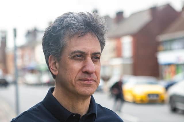 A photo of Ed Miliband getting off a plane dates from 2015.
