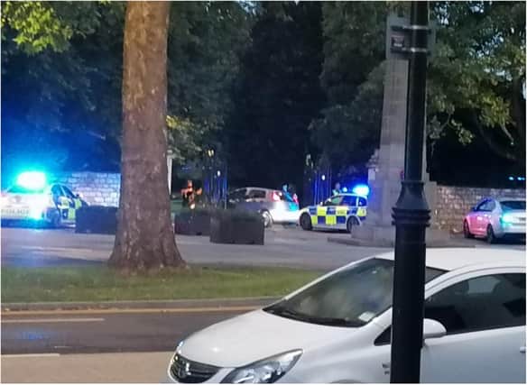 Police flocked to Elmfield Park in the early hours of this morning.