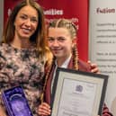 Director, Lindsy James, alongside Active Fusion beneficiary.
