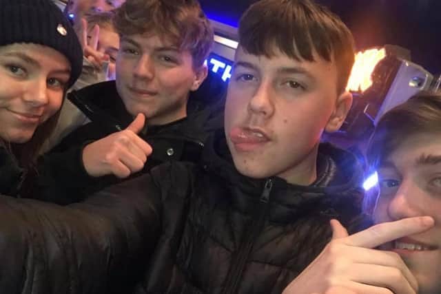 The cheeky selfie they took