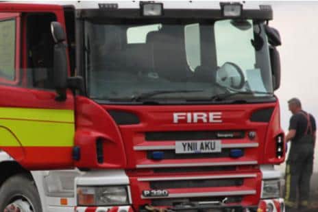 A car was set on fire deliberately.