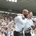 David McGoldrick (left) will be playing for Notts County next term.