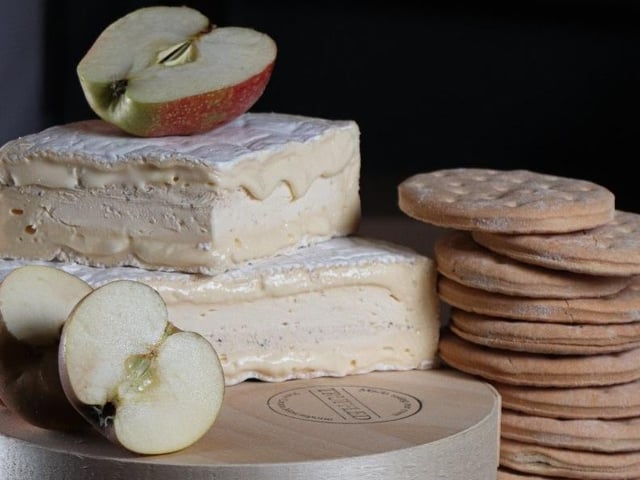 Here's the most decadent of cheeses, with mascarpone and truffle. Gout is practically guaranteed this Christmas. 
Baron Bigod with truffles, from £18.28 for 100g  IJ Mellis (mellischeese.net)