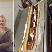 The Country Kitchen in Bentley has unveiled a whopping, 30 inch full English breakfast sandwich. (Photos: The Country Kitchen).