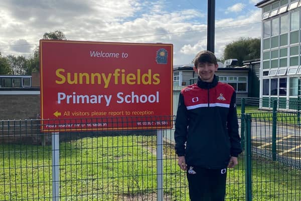 Mason Fairclough has fulfilled a lifelong ambition as he returned to his old primary school to deliver sport sessions as a coach for Club Doncaster Foundation. 