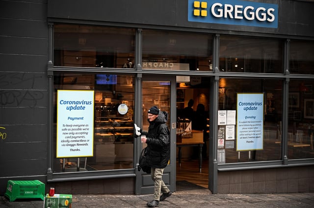 The suspicious package found in a bin near Greggs.