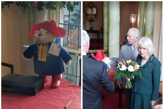 The Royal couple were presented with Doncaster's very own Paddington Bear.