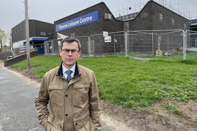 MP Nick Fletcher at Thorne Leisure Centre