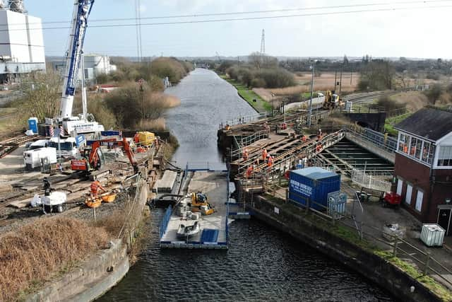 Railway engineering company called on to overhaul track in Keadby Drawbridge project.