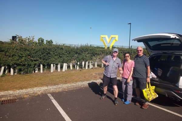 Ramblers meet to car-share at park-n-ride