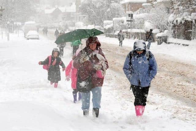 Yellow warnings of ice and snow are in place for Doncaster