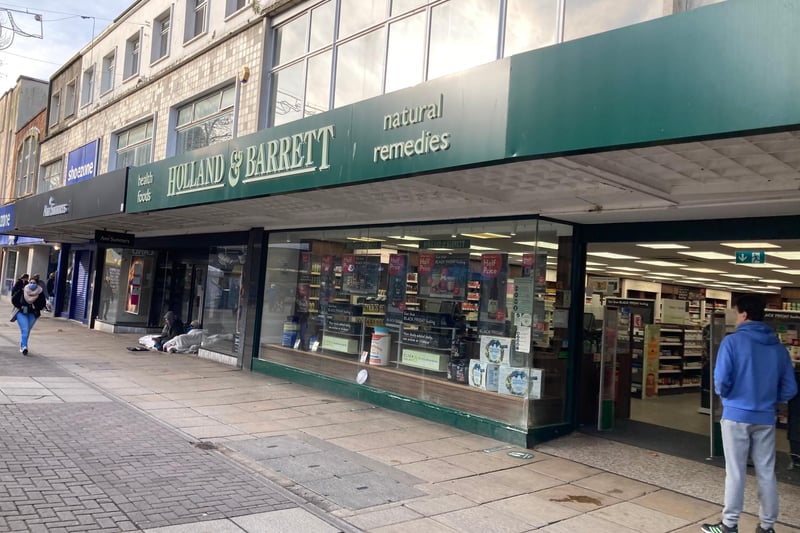 Holland and Barrett can now be found where the old HMV store used to be.