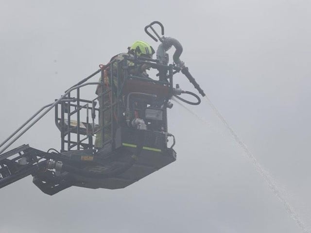 Crews from across South Yorkshire tackled the flames.