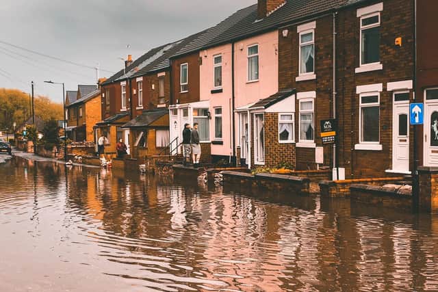 Flash flooding in Adwick